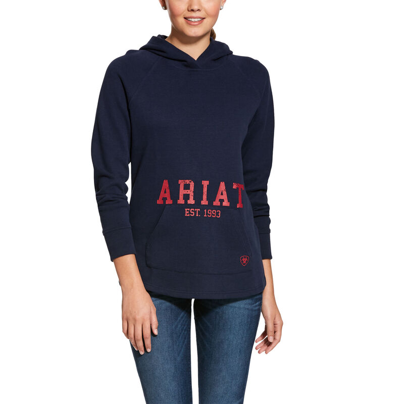 Ariat English: Logo Sudaderas Mujer - Azul Marino (KGDSB8301)